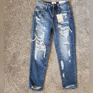 NEW WITH TAGS Insane Gene Hi-Rise Straight Jeans